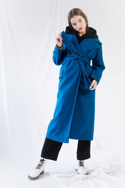 Пальто TSURAN COATBK1 синий - фото 1