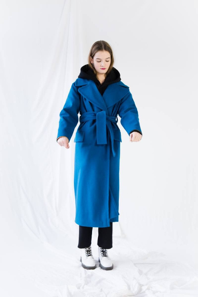 Пальто TSURAN COATBK1 синий - фото 4