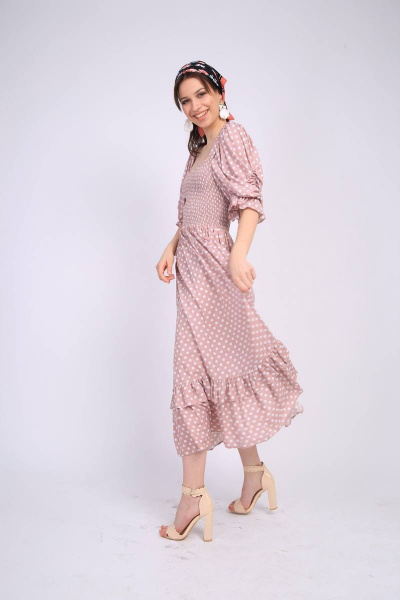 Платье TSURAN DRESS-ROMANTIKA пудровый - фото 6