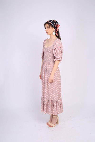 Платье TSURAN DRESS-ROMANTIKA пудровый - фото 2