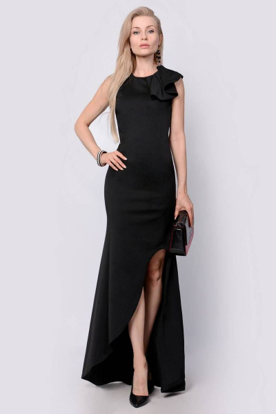 Платье PATRICIA by La Cafe F14815 черный - фото 1