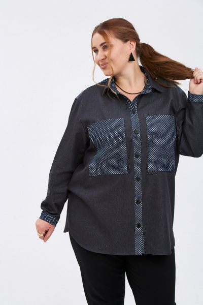 Рубашка Avenue Fashion 0341 черный - фото 6