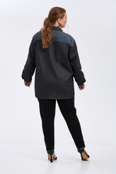 Рубашка Avenue Fashion 0341 черный - фото 5