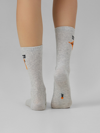 Носки Mark Formelle 217K-2668/23217K-1 св.серый_меланж_рис.2668 - фото 5