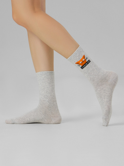 Носки Mark Formelle 217K-2670/23217K-1 св.серый_меланж_рис.2670 - фото 2