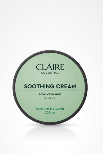  Claire Cosmetics Успокаивающий крем для лица, тела и рук SOOTHING CREAM - фото 2