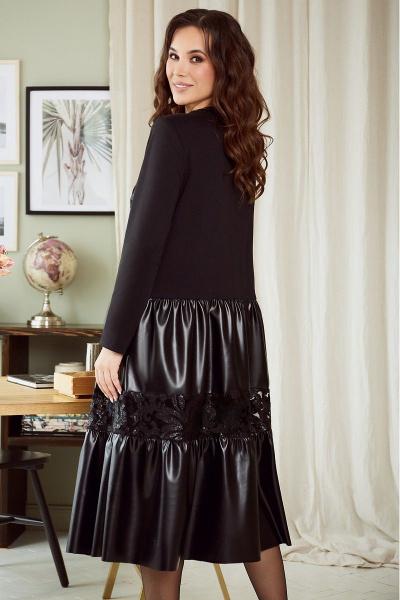 Платье Мода Юрс 2652-0 черный - фото 3