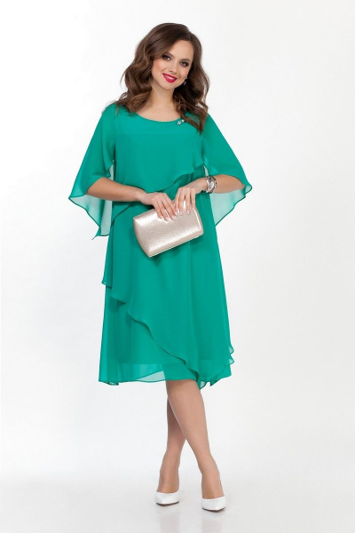 Платье TEZA 722 зеленый - фото 1