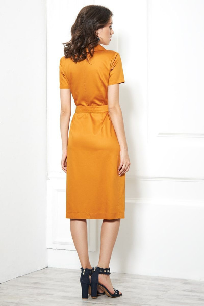 Платье, пояс AYZE 1647 оранжевый - фото 5