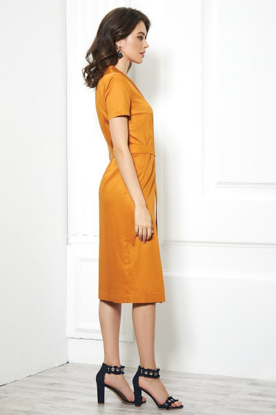 Платье, пояс AYZE 1647 оранжевый - фото 4