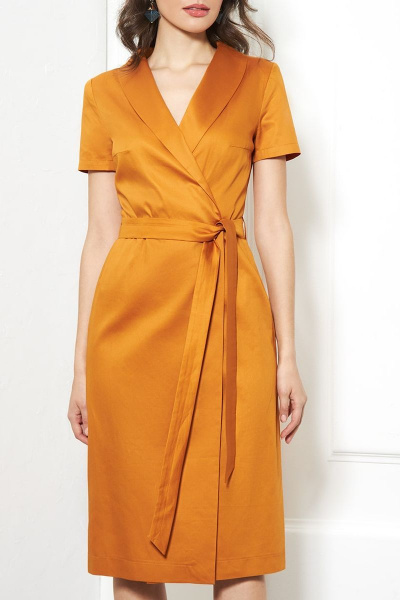Платье, пояс AYZE 1647 оранжевый - фото 3