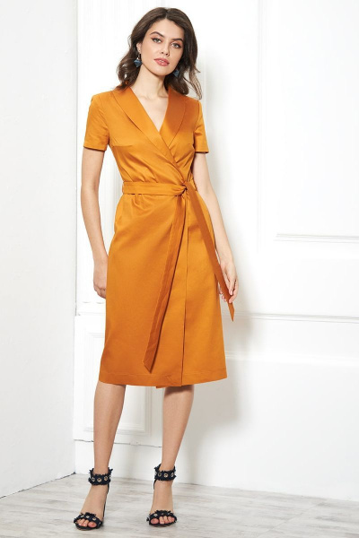 Платье, пояс AYZE 1647 оранжевый - фото 1