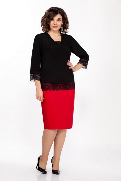 Блуза, жакет, юбка LaKona 1338-1 красный - фото 2