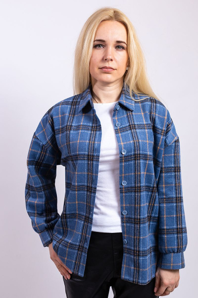 Рубашка Пинск-Стиль 3953 синий - фото 1
