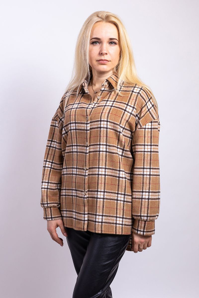 Рубашка Пинск-Стиль 3953 коричневый - фото 4