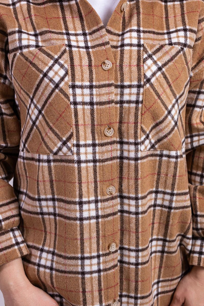 Рубашка Пинск-Стиль 3956 коричневый - фото 4