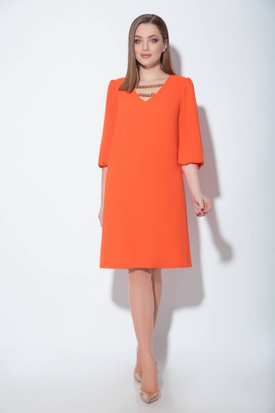 Платье Koketka i K 825 оранжевый - фото 2