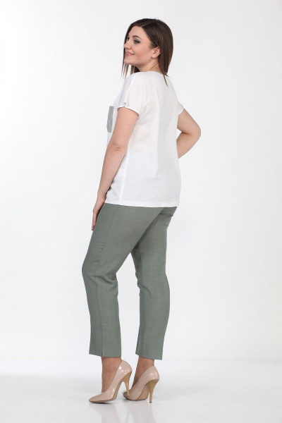 Блуза, брюки, жакет Lady Style Classic 2133/1 хаки - фото 5