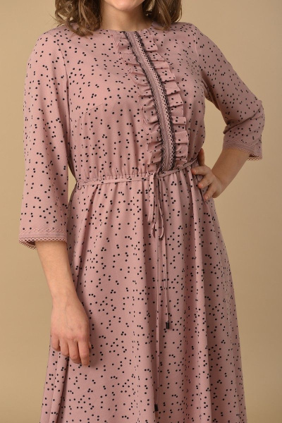 Платье Lady Style Classic 1952/2 розовый - фото 2