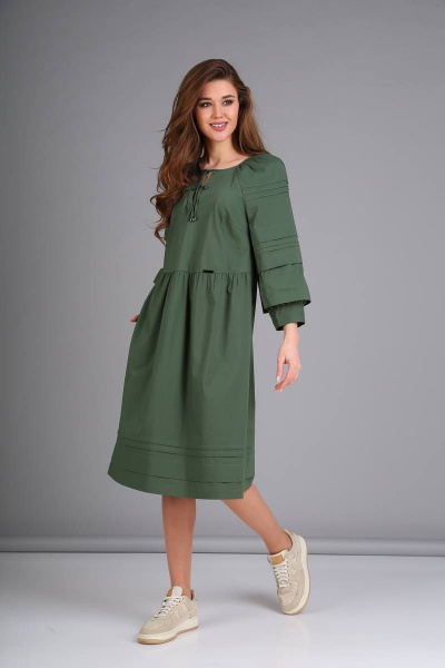 Платье TVIN 8114-1 зеленый - фото 2
