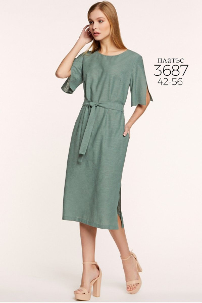 Платье Bazalini 3687 зелень - фото 1