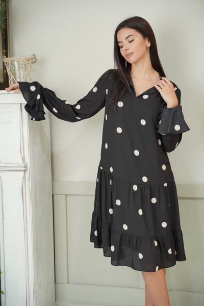 Платье LadisLine 1319 черный - фото 3