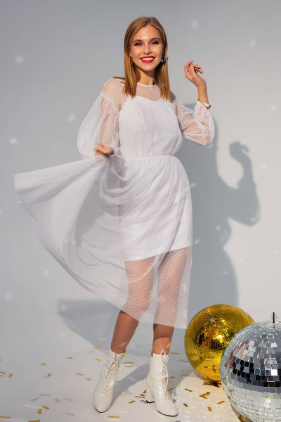 Платье Daloria 9104 белый - фото 1