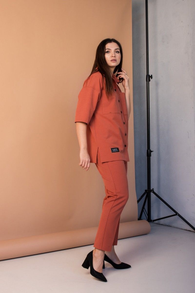 Блуза, брюки Angelina 639 оранжевый - фото 2