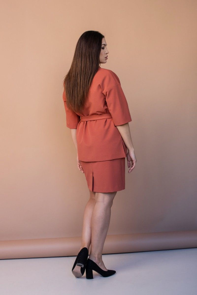 Блуза, юбка Angelina 640 оранжевый - фото 3