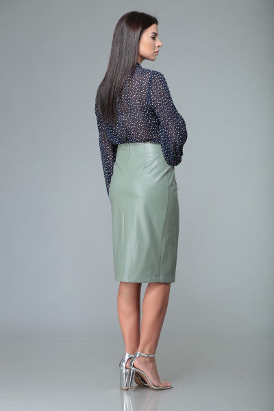 Блуза, юбка Арита-Denissa 1342 зеленый - фото 3