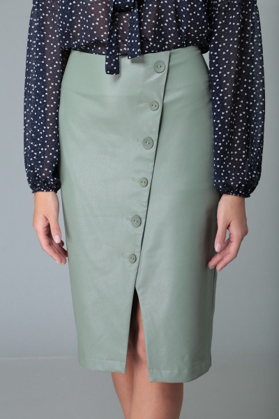 Блуза, юбка Арита-Denissa 1342 зеленый - фото 2