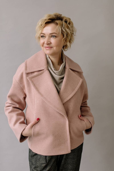 Пальто Ivera 637 розовый - фото 1