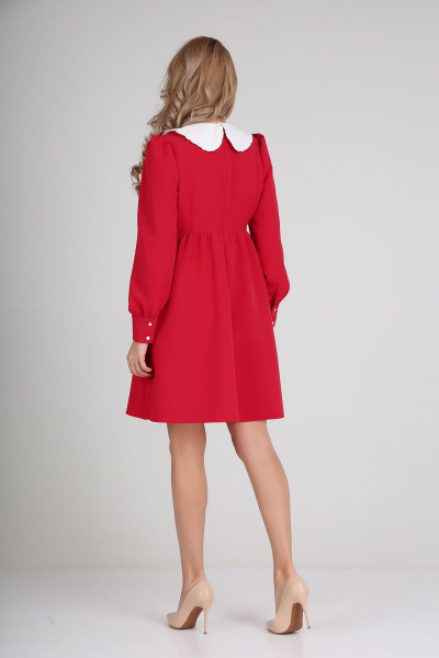 Воротник, платье Andrea Fashion AF-117/1 красный - фото 2