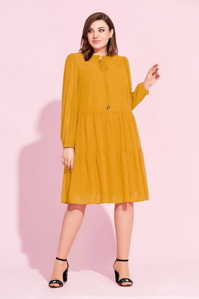 Платье Милора-стиль 848 жёлтый - фото 1