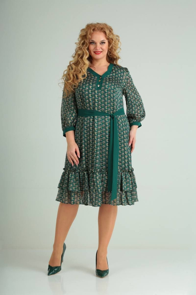 Платье Moda Versal П2173 зеленый - фото 1
