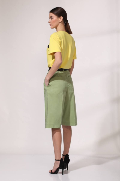 Джемпер, шорты Viola Style 20557 желтый_-_зеленый - фото 2