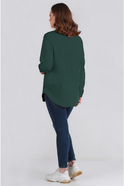 Блуза Таир-Гранд 62252 т.зеленый - фото 2