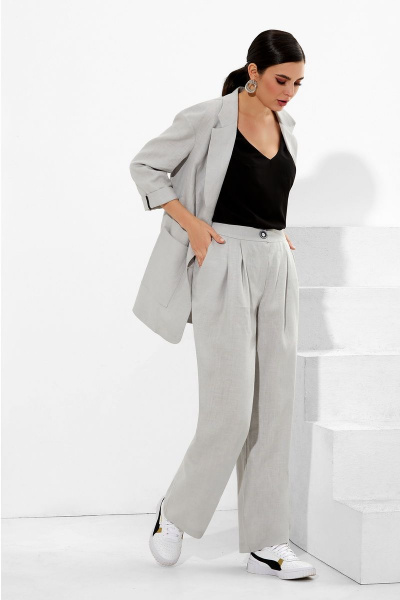 Блуза, брюки, жакет Lissana 4220 серый - фото 1