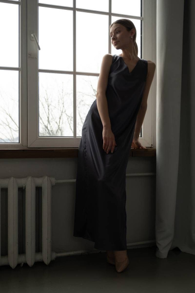 Платье SUNITSA 207 графит - фото 2
