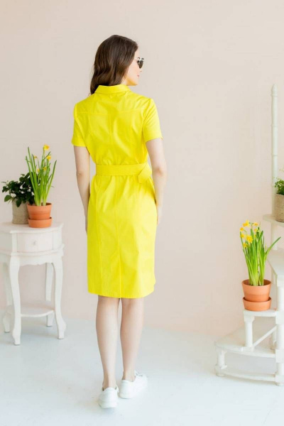 Платье Claire 2358 желтый - фото 4