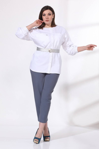 Блуза Viola Style 1115 белый - фото 1