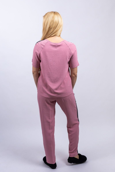 Блуза, брюки Пинск-Стиль 3849 розовый - фото 6