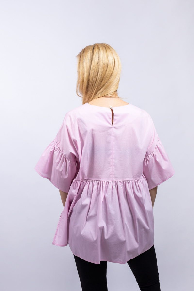 Блуза Пинск-Стиль 3881 розовый - фото 5