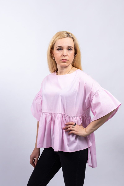 Блуза Пинск-Стиль 3881 розовый - фото 2