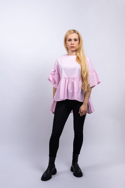 Блуза Пинск-Стиль 3881 розовый - фото 3