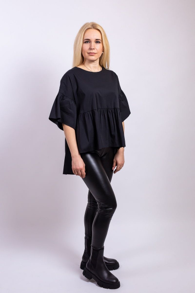 Блуза Пинск-Стиль 3881 черный - фото 2