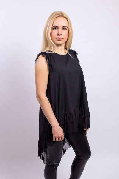 Блуза Пинск-Стиль 3883 черный - фото 1