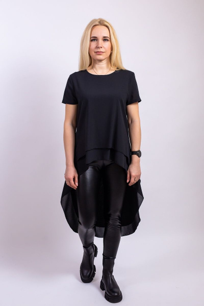 Блуза Пинск-Стиль 3904 черный - фото 1