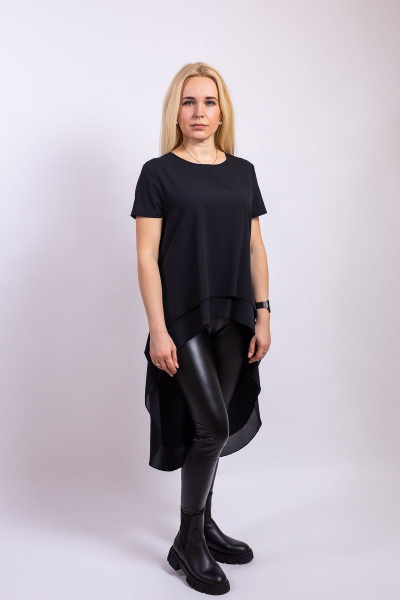 Блуза Пинск-Стиль 3904 черный - фото 2