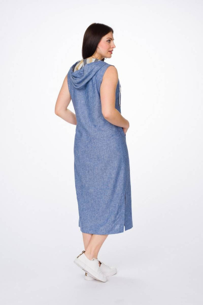 Платье Stilville 1722 синий - фото 9